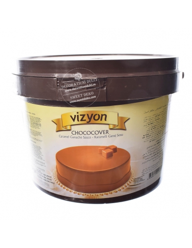 VİZYON  GANAJ SOSU CHOCOCOVER KARAMEL 6kg*4ad