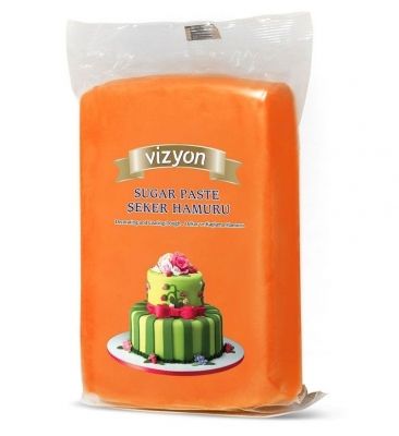 VİZYON ŞEKER HAMURU TURUNCU 1kg*16ad