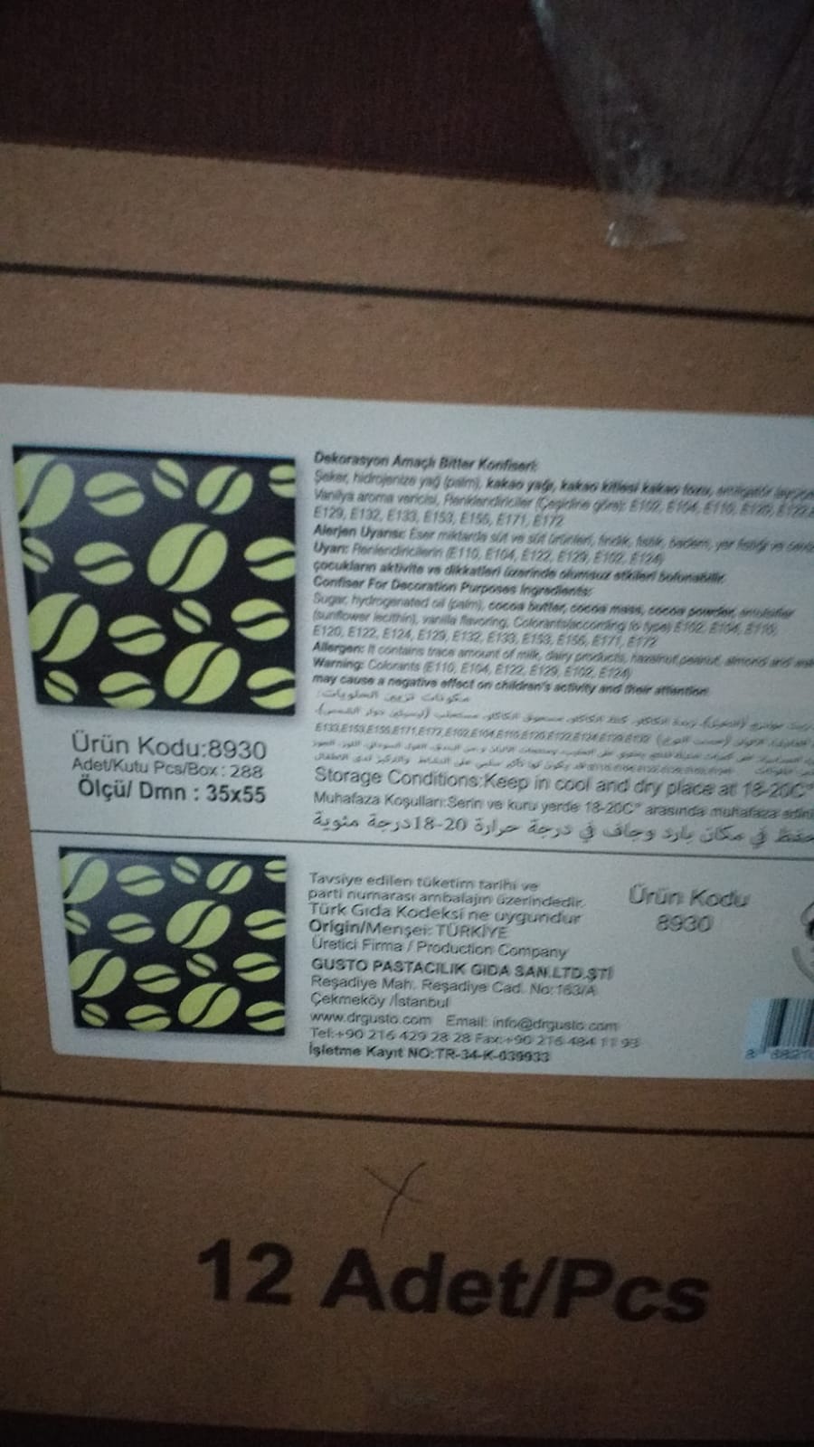 DEKOR ÇİKOLATA KARE 8930