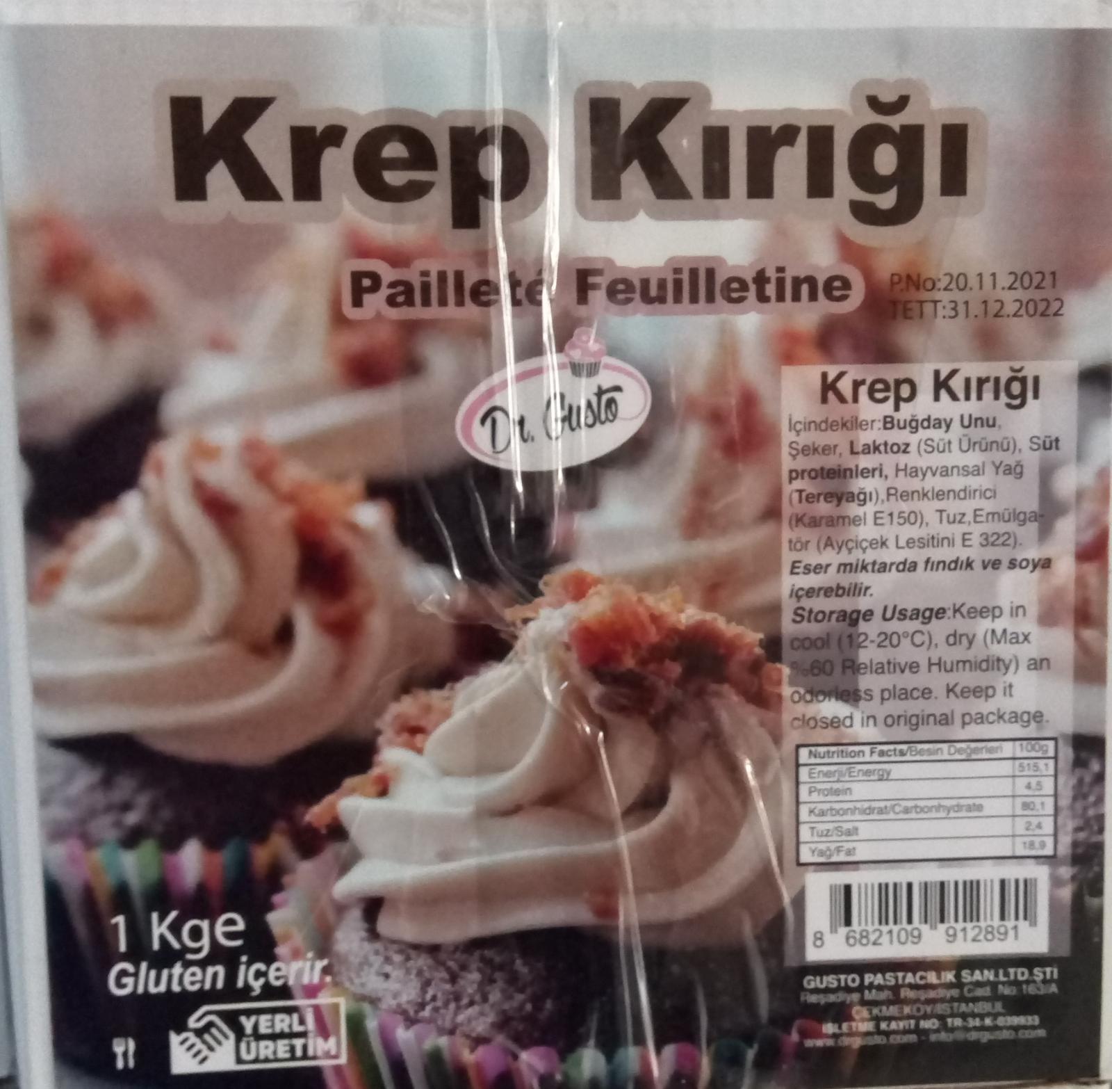 KREP KIRIĞI OREO 750gr  GUSTO